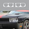 White Front Headlight Lamp Frame Cover Trim Bezels for Dodge Challenger 2009-14