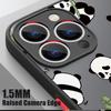 Magnetic For Magsafe Cartoon Panda Case For iPhone 16 Pro Max Funda iPhone 15 Pro Max 11 12 13 14 16e 17 Air Matte Back Cover