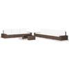 VidaXL Garden Furniture Set 8 Pcs Woven Resin Brown