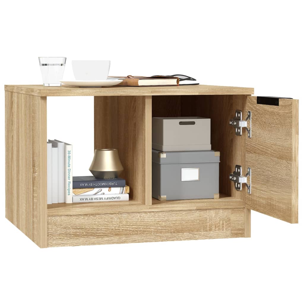 Coffee Table Sonoma Oak 50x50x36 cm Particle Board