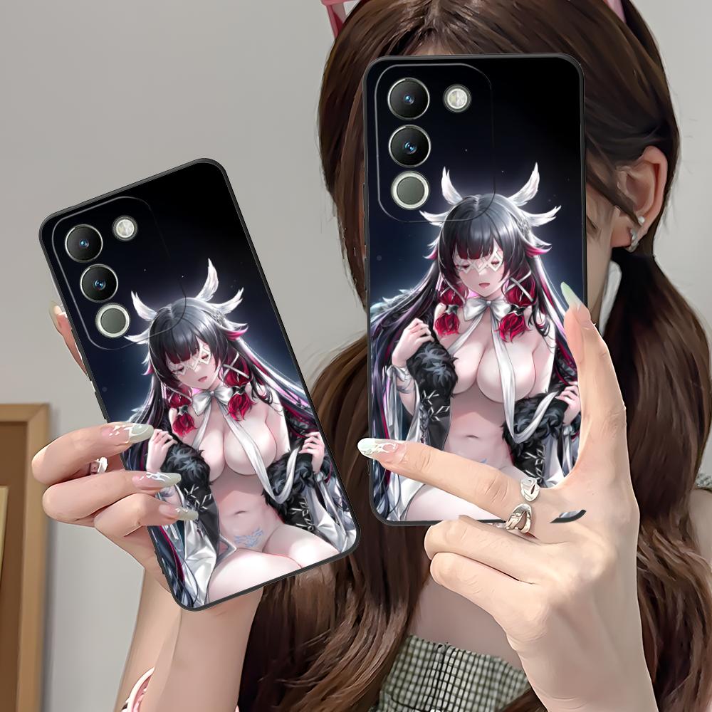 Genshin Impact Columbina Phone Case for VIVO V60 V50 V40 V30 V29 V27 V25 V23 Pro Lite 5G Colorful Printing Cover Luxury Pretty
