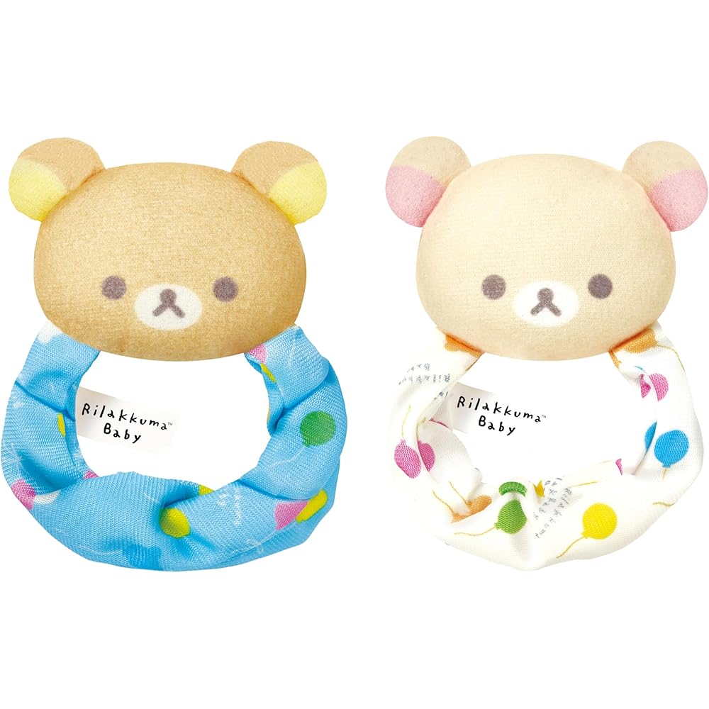Agatsuma Rilakkuma Baby Soft Rattle for Infants 0 Months and Up Plush Toy