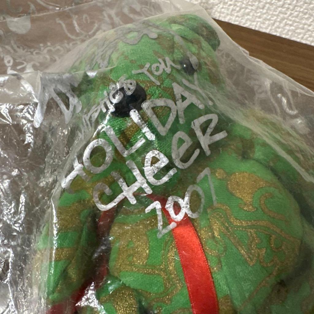 [USED] Stussy Holiday Cheer Teddy Bear 2007 Green