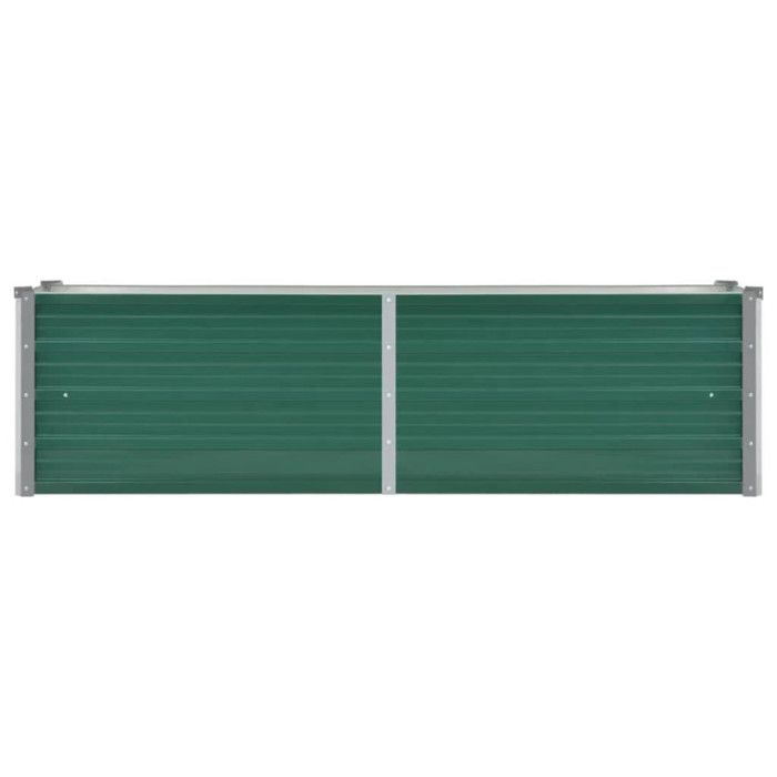 VidaXL Lit Surélevé Acier Galvanisé 160x40x77 cm Vert Jardinière Pot de Fleurs 44851