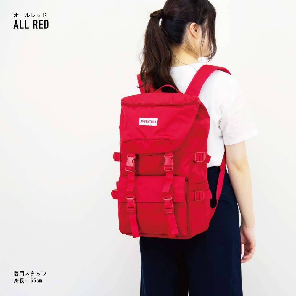 3D Pocket Mountain Backpack, All Red