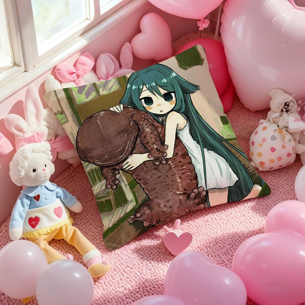 AnimeThe Song of S-Saya Pillow Case Plush Fabric Soft Double-Sided Printed Sofa Warm Winter Home Child Gift Cushion Cover