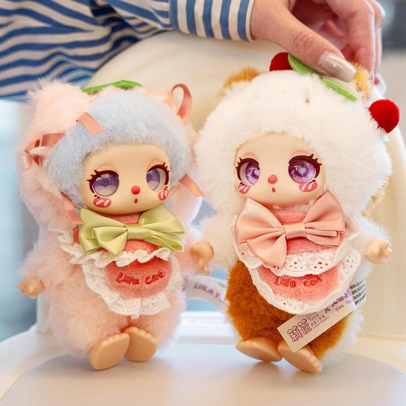 Liila V4 Chef Kitten Series Plush Doll Blind Box Cute Stuffed Animal Mystery Collectible Toy Trendy Play Bag Pendant Charm Gift
