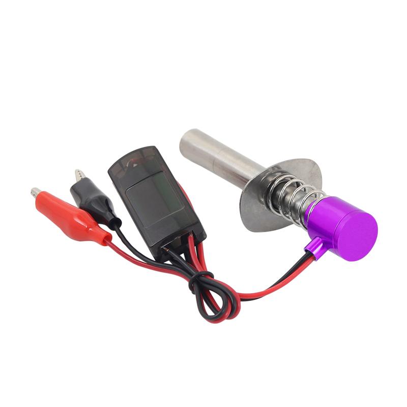 Wide Voltage 6V-24V Glow Plug Starter, Quick Ignition Electronic Igniter for 1/8 1/10 HSP Nitro RC Car, Upgraded Lighter