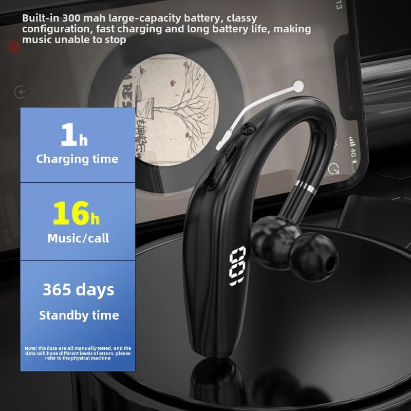 Drahtloses Bluetooth-Headset Business Einzelohr Hängendes Ohr Drahtloses Bluetooth-Headset Extra Lange Standby-Zeit