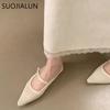 Fashion SUOJIALUN 2025 Summer New Women Slipper Fashion Weave Hemp Slip On Mules Shoes Soft Flat Heel Outdoor Dress Sandal Shoes