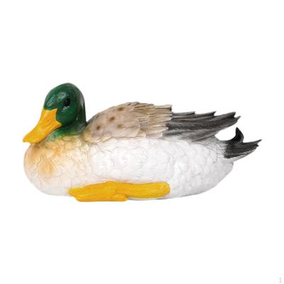 Entenfigur Tier Skulptur Wetterfest Dekorativ Kreativ Gartenstatue Outdoor für
