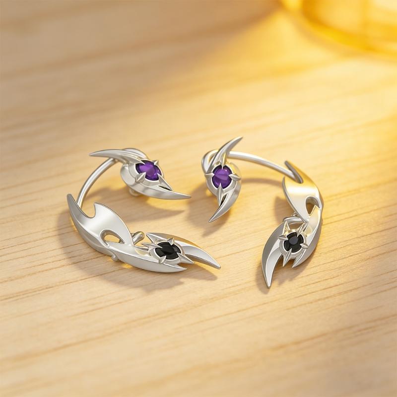 Trendy Gothic Ear Clips For Women Stylish Alloy Mechanical Ear Hangings Jewelry For Music Festivals And Casual Outings