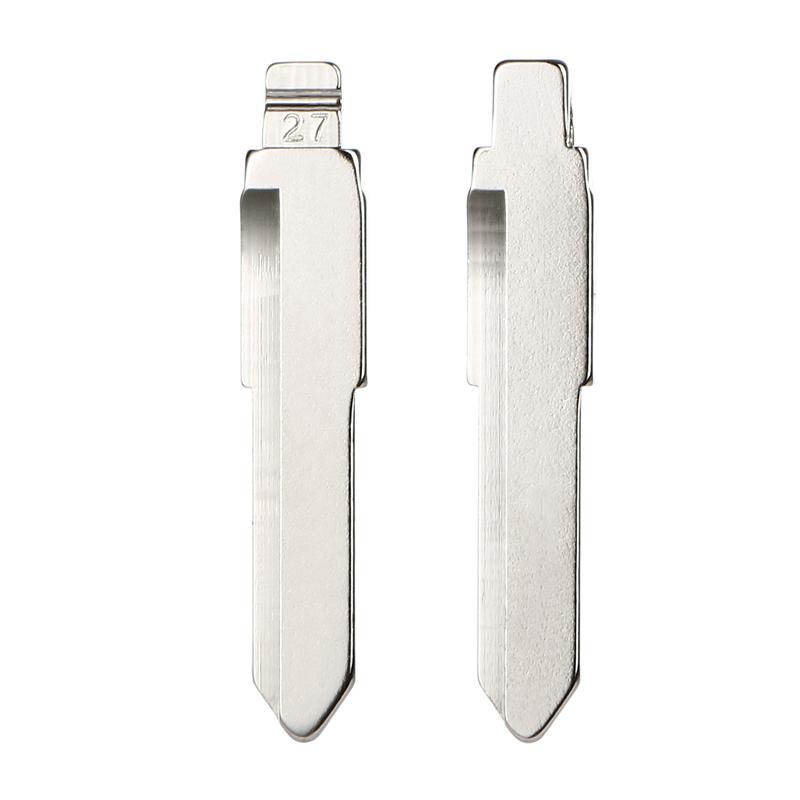 5 stücke #27 Auto Universal Remote Key Klinge Uncut Blank Auto Ersatz Schlüssel Klinge Embryo Zubehör für Mazda M2 M3 M5 M6 M8