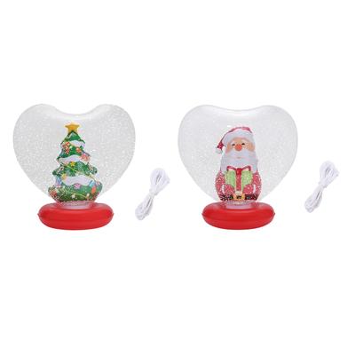 Inflatable Christmas Ball Xmas Ball Versatile Decor Festive Heart Balloon Hanging Ornament Bauble for Yard Mall Party