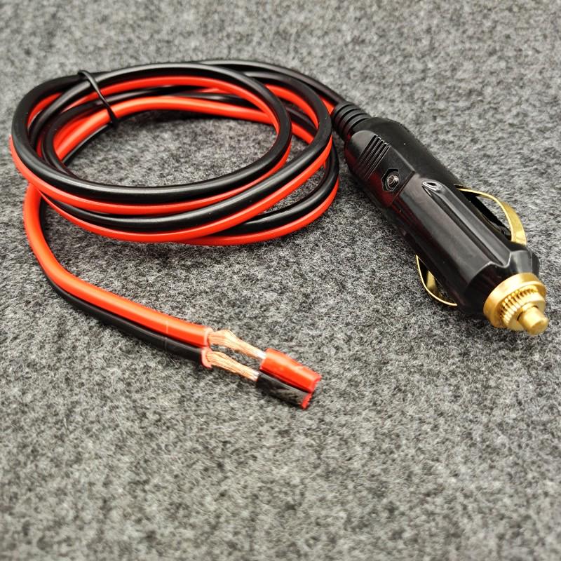 Universeller 12V/24V Hochleistungs-Kfz-Zigarettenanzünderstecker aus reinem Kupfer mit Hochtemperaturbeständigkeit und Ladeverlängerungskabel für Luftpumpe