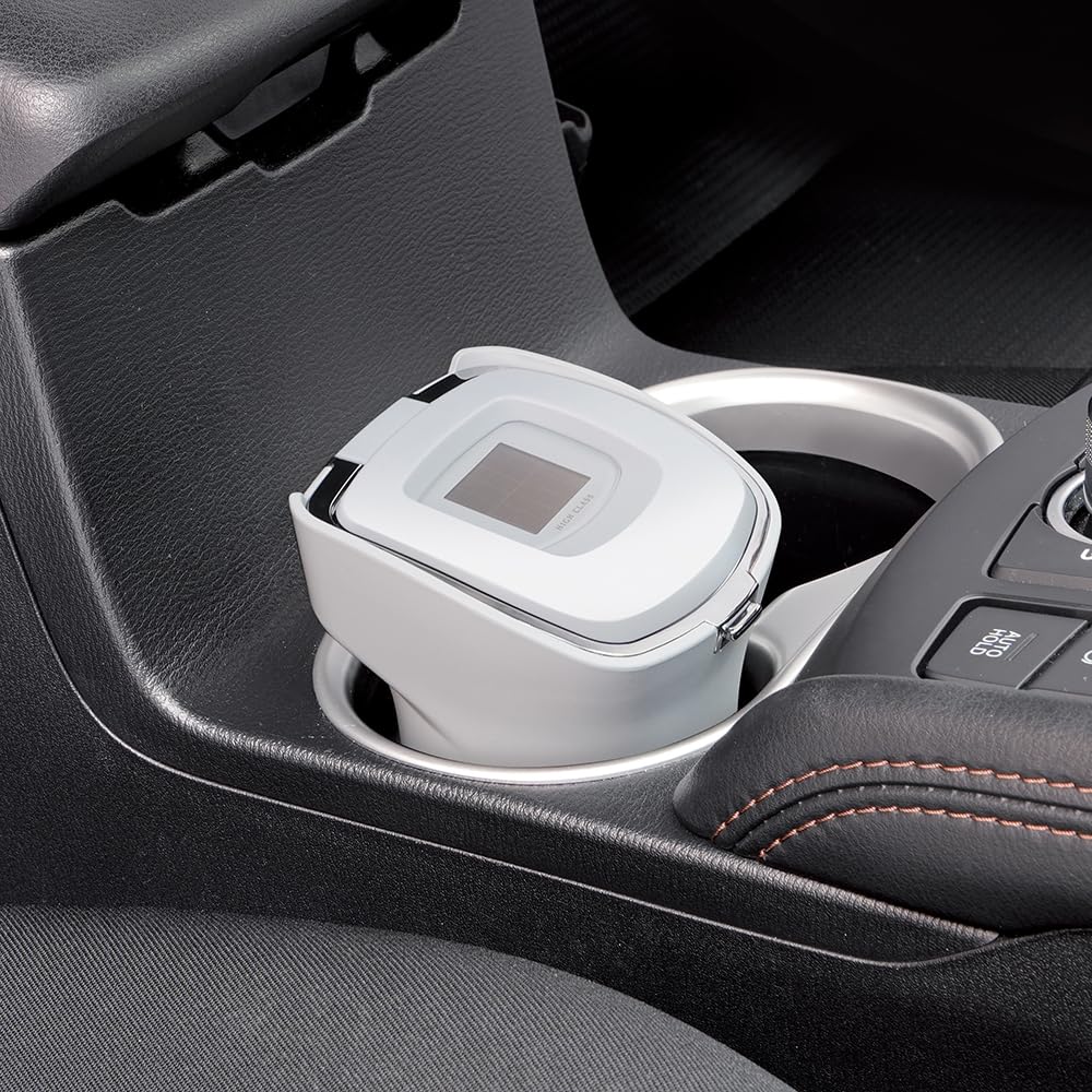 Tsuchiya Yac Car Interior Items Ashtray High Class Ash WH White Chrome Plated ZE-90