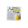Middle Finger Duck Figurine with Card Colorful Gesture Duck Resin Statue Sculpture Home Office Bookshelf