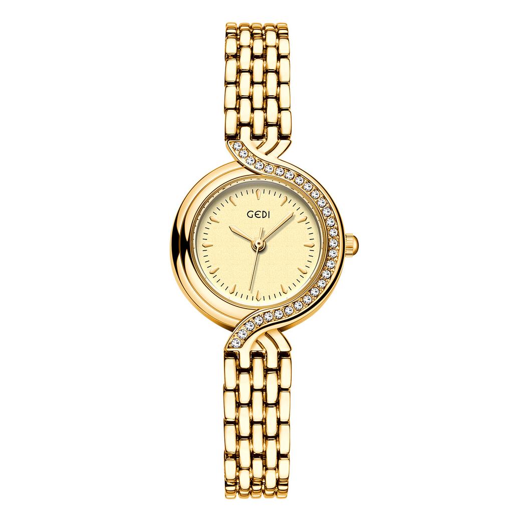 Watch Women'S Light Luxury Bracelet Watch Niche Diamond-Encrusted Temperament Women'S Waterproof Quartz Watch