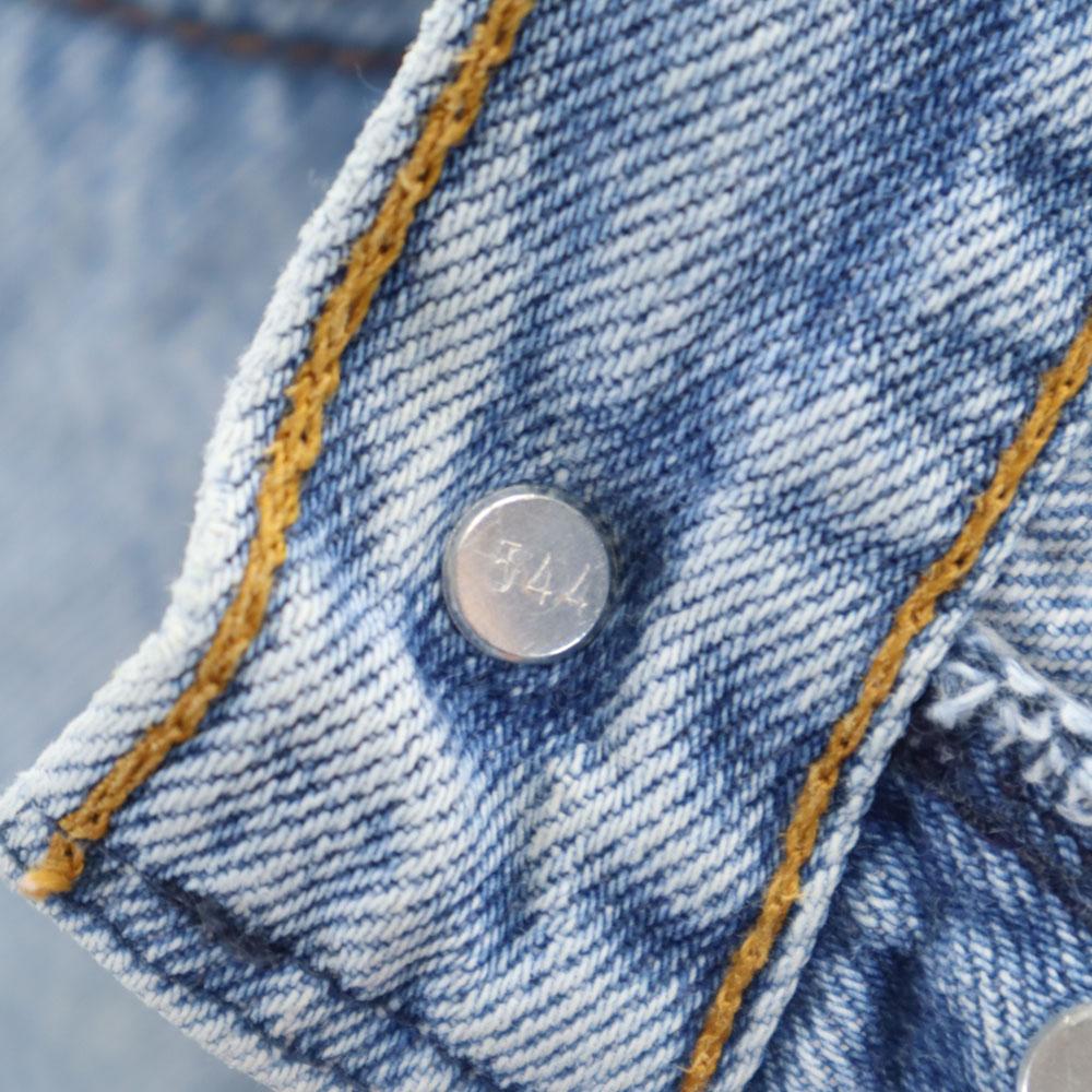 Levi's 90s 17501-0115 Made In USA Cut Off Tapered Denim Pants Button Fly Women Used