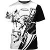 Hot Sale Baseball Pattern Printing Personality 3D Printed T-shirt Sports Softball Unisex Quick-drying Short-sleeved T Shirt Top