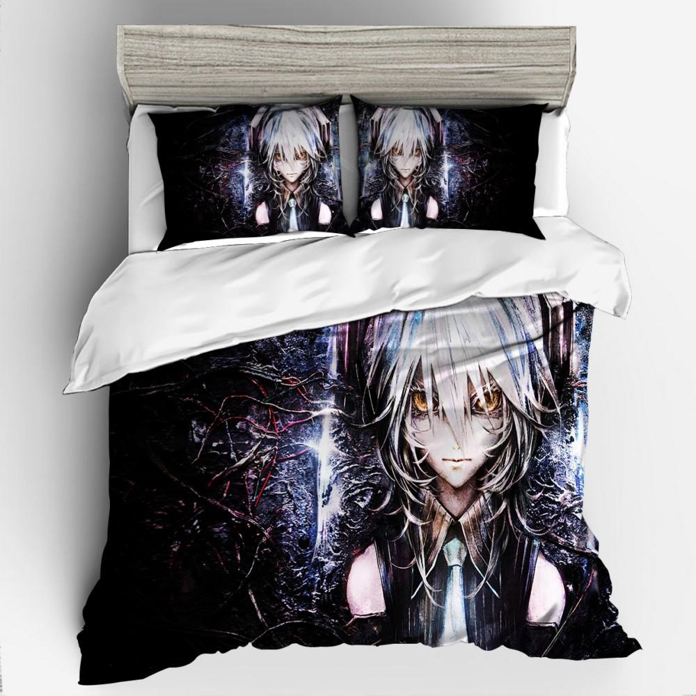 3D Digital Printing Animation Series Hatsune Quilt Cover Three-Piece Set Thickened