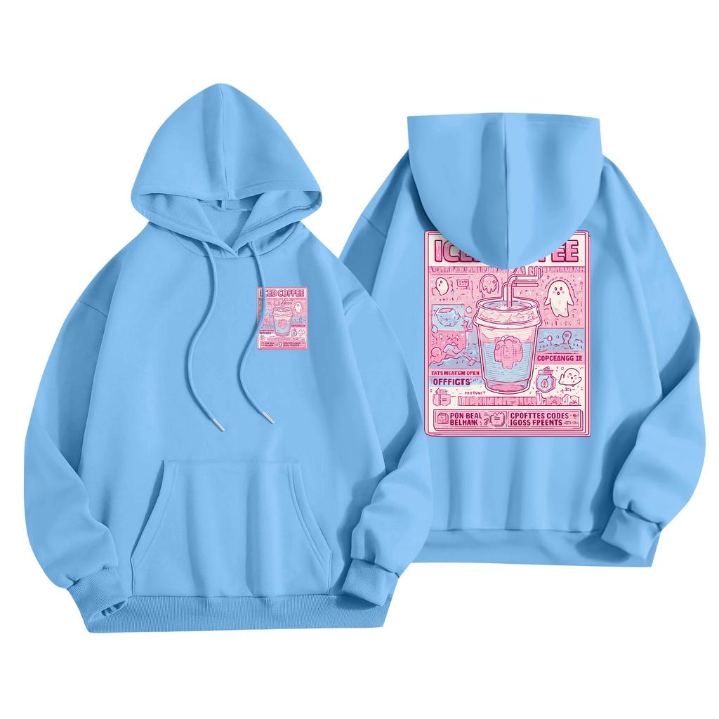 Children's Casual Fashion Halloween Print Long-Sleeved Hooded Sweatshirt