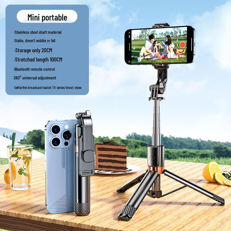 Bluetooth Selfie Stick & Tripod for Live Streaming and Photography Stabilization.