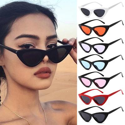 Occhiali da Sole Vintage Cat Eye Montatura Rettangolare Piccola Lenti UV400 Polarizzati Occhiali Vintage Protezione Solare da Esterno Occhiali da Sole