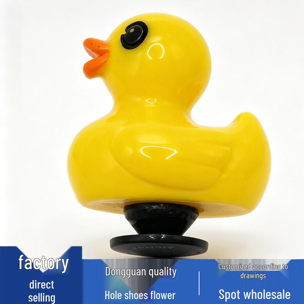 New Crocs Flower & Duck Acrylic Shell Charms: Versatile Buckles for Shoe Decorations