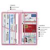 PU Leather Glittering Card Holder Car Insurance Document Protector Registration Certificate Wallet Organizer