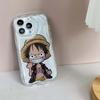Carcasă de telefon LZ28 One Piece Luffy Gear 5, transparentă, cu valuri moi, pentru iPhone 15, 13 Pro Max, 12 mini, 14, 8 Plus, XS Max, XR, 6, protecție spate