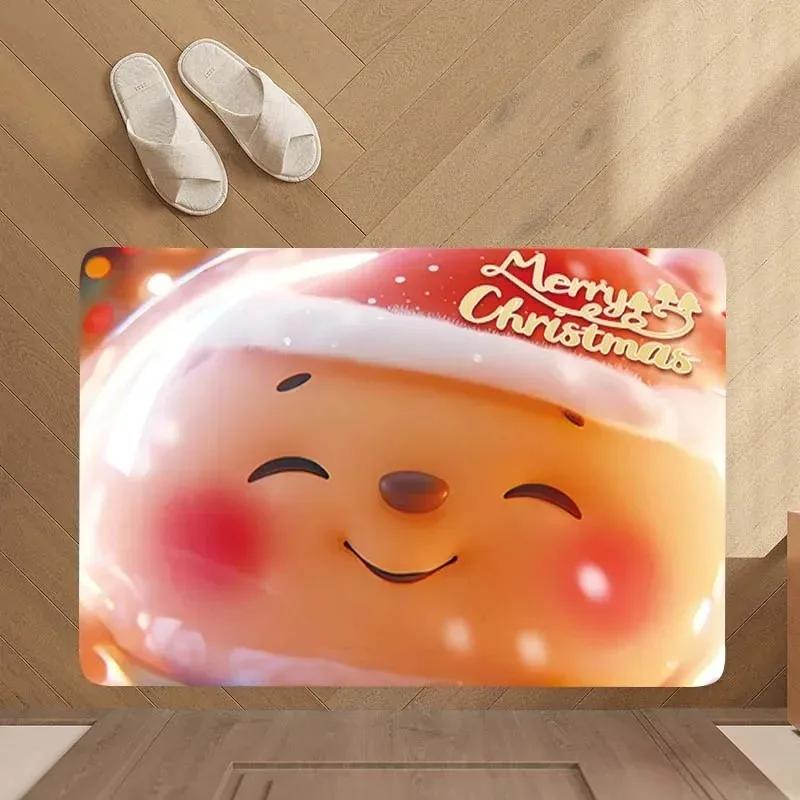 Weihnachten Cartoon Dekorative Diatomeenerde Teppich Eingang Badezimmer Küche Fußmatte Waschbar Schmutzabweisend Rutschfest Saugfähiger Teppich