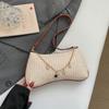 Single-shoulder Underarm Trendy Woven Cherry Style Beach Tote Bag for Women