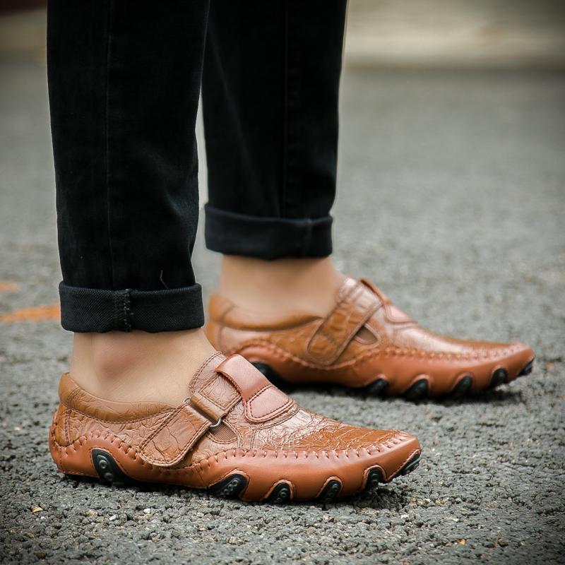 Men's Casual Leather Shoes Men's Formal Shoes Leather Men's Loafers Flat Wedding Shoes