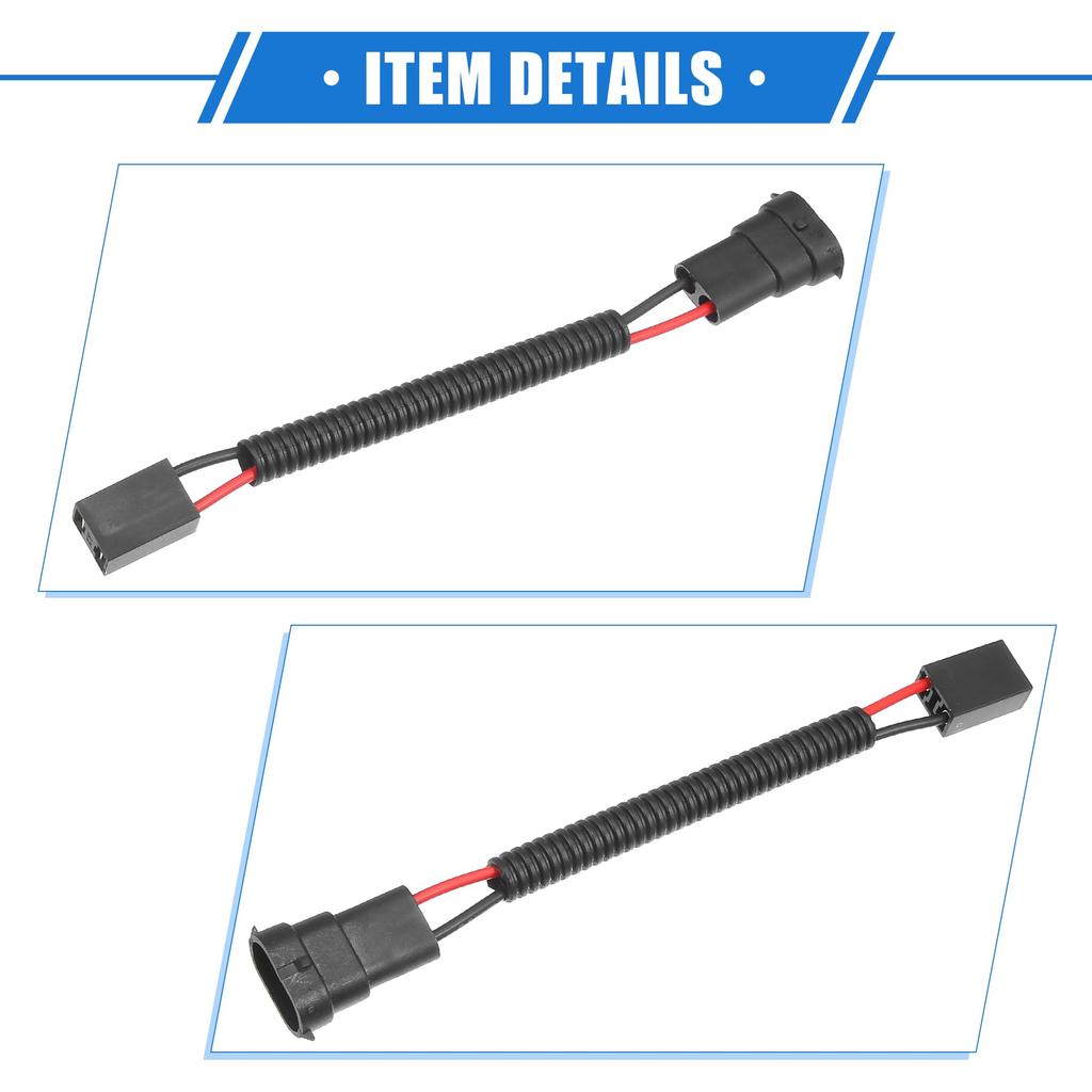 A ABSOPRO Headlight Socket Extension Conversion Wire Harness Fog Lamp Bulb Socket Socket Adapter