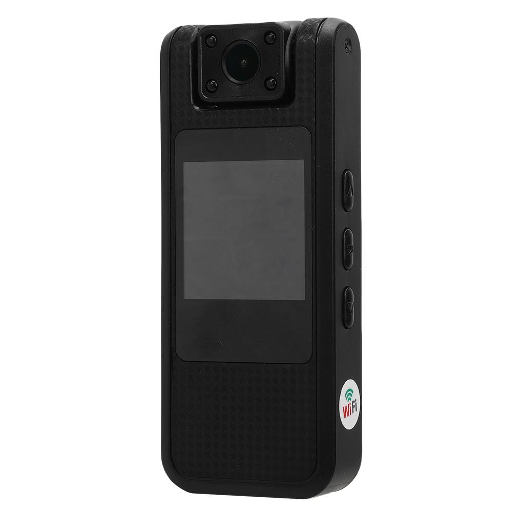 4K Body Worn Camera Action Camera 180 degrees  Rotatable Lens Night   Law Enforcement Recorder 1080P HD Wearable Video Camera with Back Clip