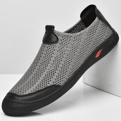 Αναπνέοντα ανδρικά παπούτσια από πλέγμα, καλοκαιρινά ανδρικά casual αθλητικά παπούτσια, αντιολισθητικά μοκασίνια, παπούτσια πεζοπορίας εξωτερικού χώρου, παπούτσια πεζοπορίας με κοίλο τελείωμα, μοκασίνια