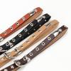 Trendy Silver Buckle Eyelet Belt - Versatile Women's Fashion for Jeans