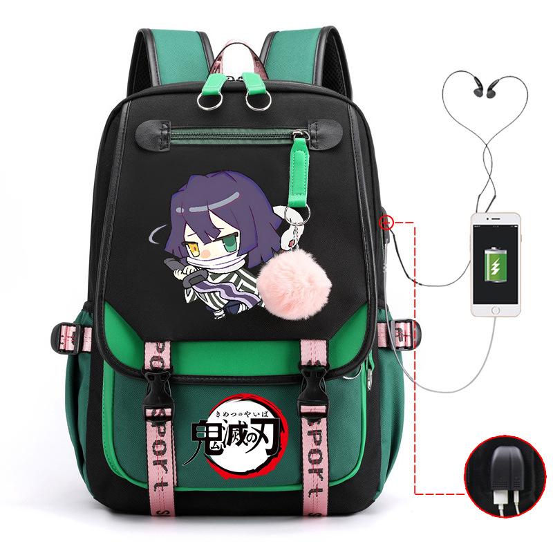Demon slayer ghost extermination column student schoolbag junior high school student primary school student middle school student backpack
