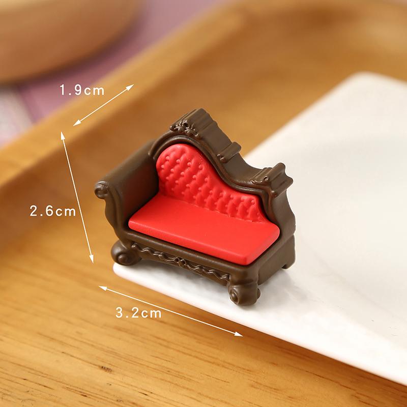 1/12 Dollhouse Simulation Mini Furniture Model Dollhouse Living Room Scene Decoration Dolls House Ornament Pretend Play Toys