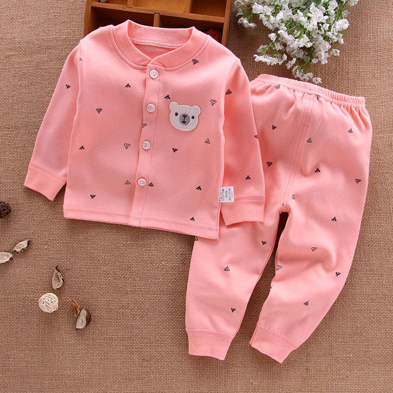 Ropa de bebé, ropa interior, camisetas para niños, pantalones, pijama para recién nacidos, conjuntos para el hogar, ropa cálida de otoño para niños y niñas