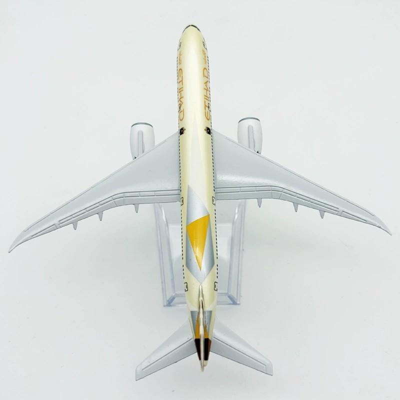 16cm Airplane Model B787 Etihad Airways Aircraft 1/400 Scale Alloy Metal 787 Miniature Plane Model Aviation