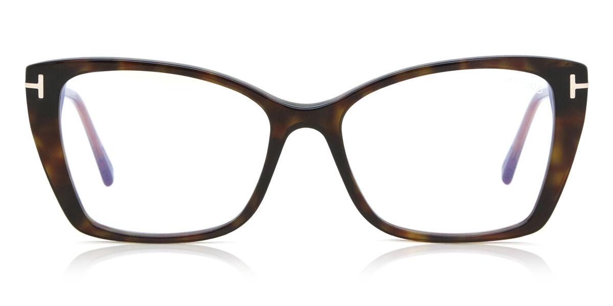 

Tom Ford Ft5893 B Blue Light Block 052 Women Eyeglasses Dark Tortoise/55