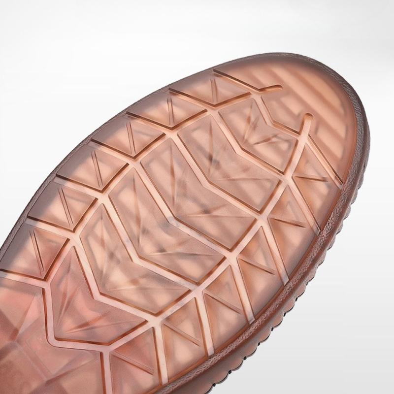 Fashion Classic Men Cool Sandals Summer Elastic-band Leather Cow Tendon Shoes Outdoor Non-slip Casual Beach Sandals Male Sneakers Hombre