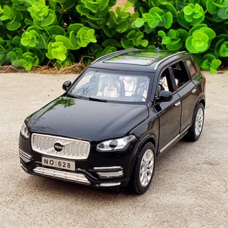 1:32 VOLVOs XC90 SUV Alloy Car Model Diecast & Toy Metal Vehicles Car Model Collection Sound and Light High Simulation Kids Gift
