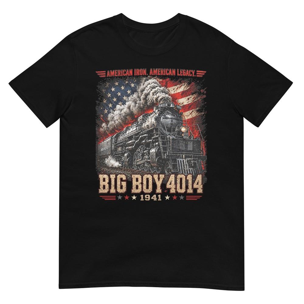 Big Boy 4014 Vintage Steam Locomotive Railroad Train Engine Tshirt