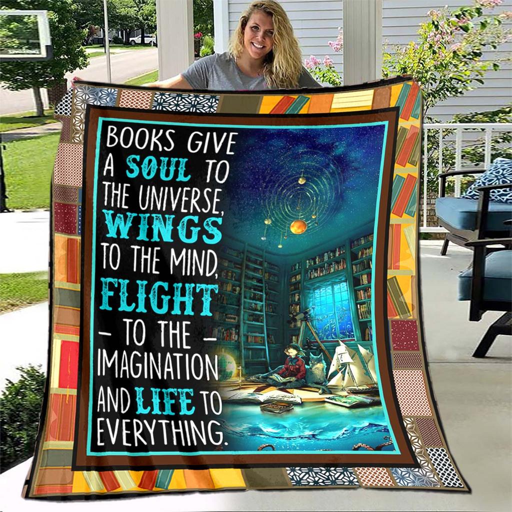 Купить Винтажное одеяло с 3D принтом для библиотеки, одеяло для дивана ...