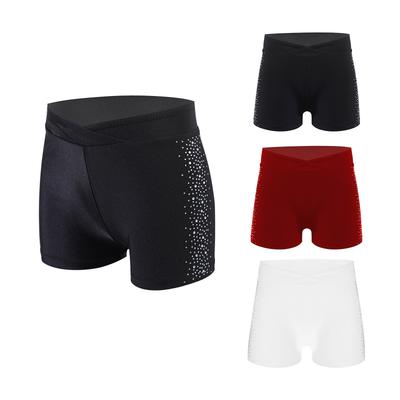 Kinder Meisje Dansbroekjes Strass Elastische Tailleband Kunstschaatsen Gymnastiek Moderne Dansbroekjes Jazz Hip-hop Broekjes Danskleding