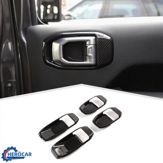 Car Accessories ABS Interior Handle Bowls Cup Cover Trim for Jeep Wrangler JL PM