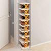 Free Standing Shoe Rack 9 Tier Narrow Entryway Vertical Space Saving Shoe Shelf Storage Organizer Cabinet For Bedroom Entrance